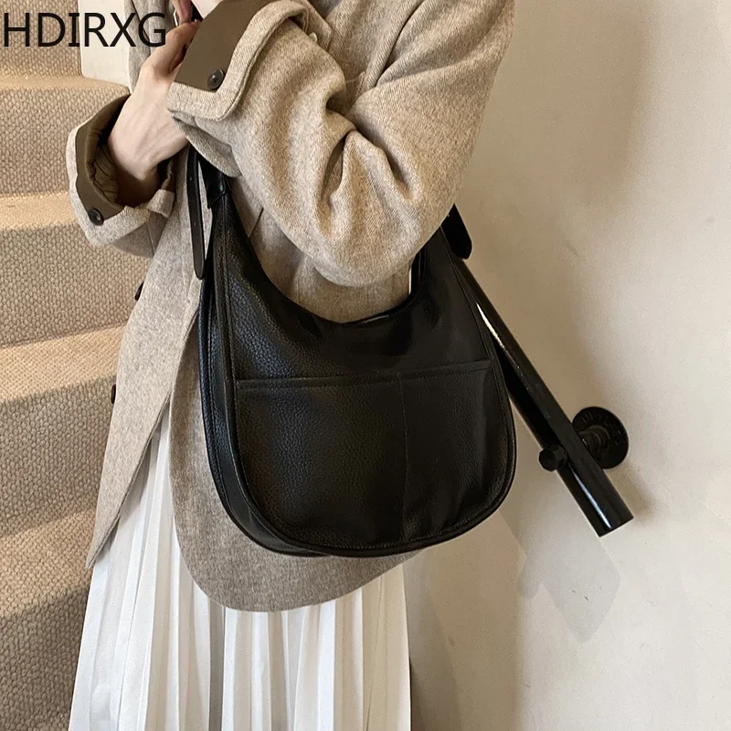 Women's Cross Body Shoulder Bags Casual Woman Simple Ladies Delicacy Retro Handbag Shopping Top-Handle Female Bag New Style