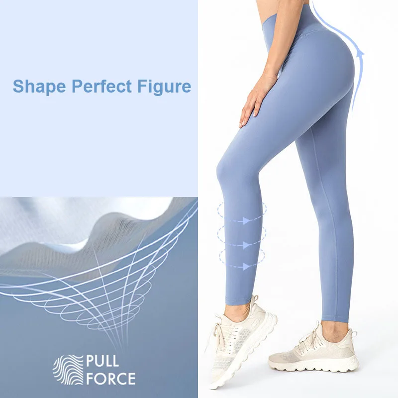 

Women Yoga Leggings No Front Seam Soft Woman Workout Leggins Pant for Gym Sports Fitness