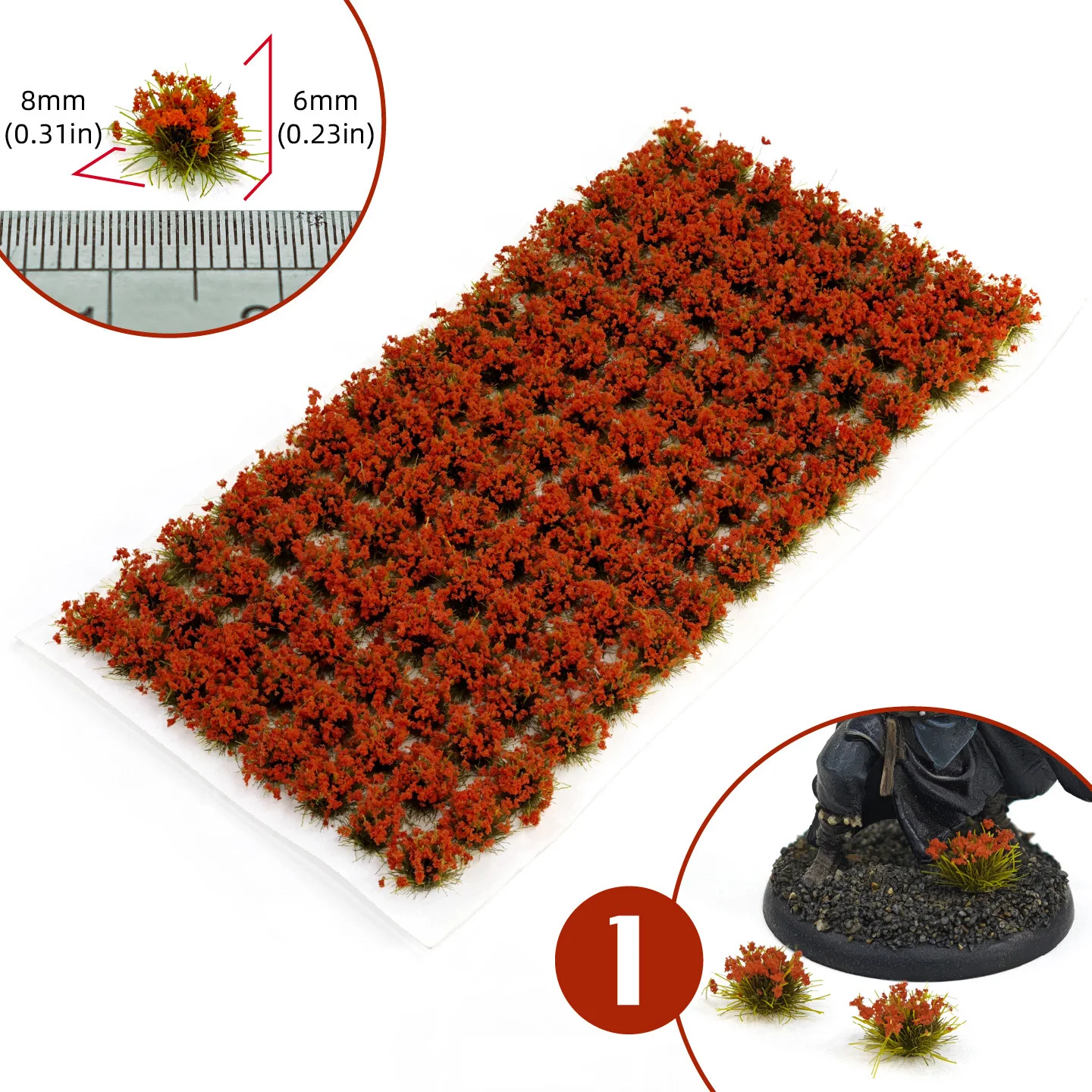 Miniature Flower Grass Model ABS Plant Materials for Diy HO Railway/Building/Garden Sand Table Landscape Diorama Kits