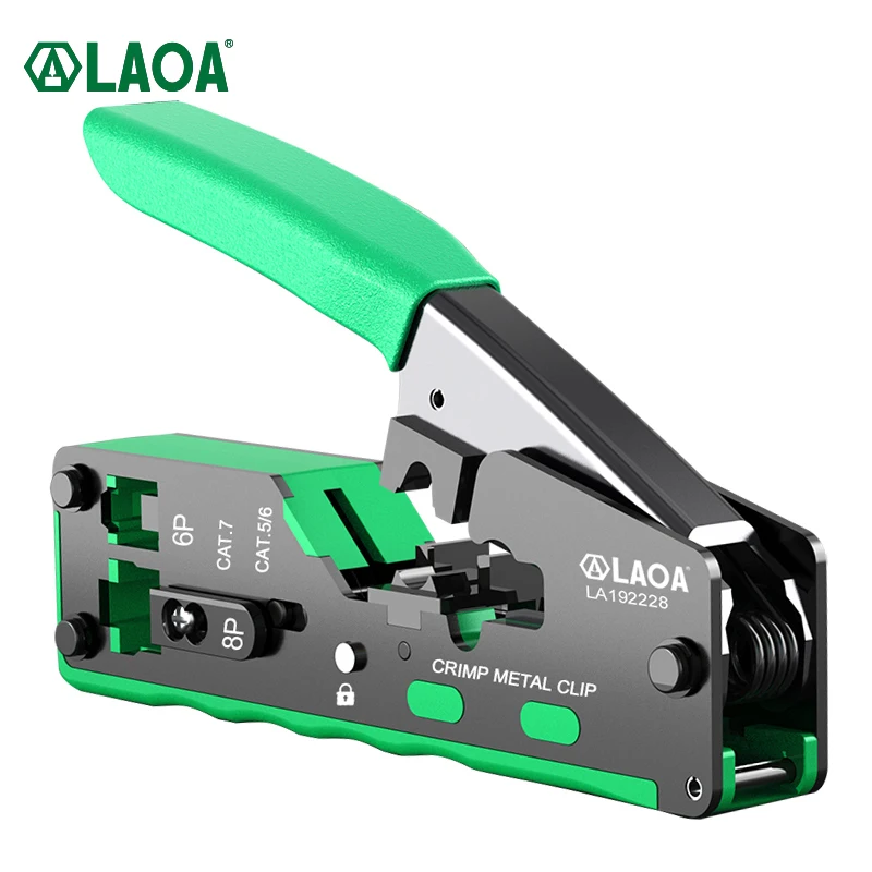 LAOA Terminal Crimping Pliers Network Tools Mini Electrical Pliers 6P 8P CAT5/6/7 Wire Cutter Stripper High Precision Clamp Sets