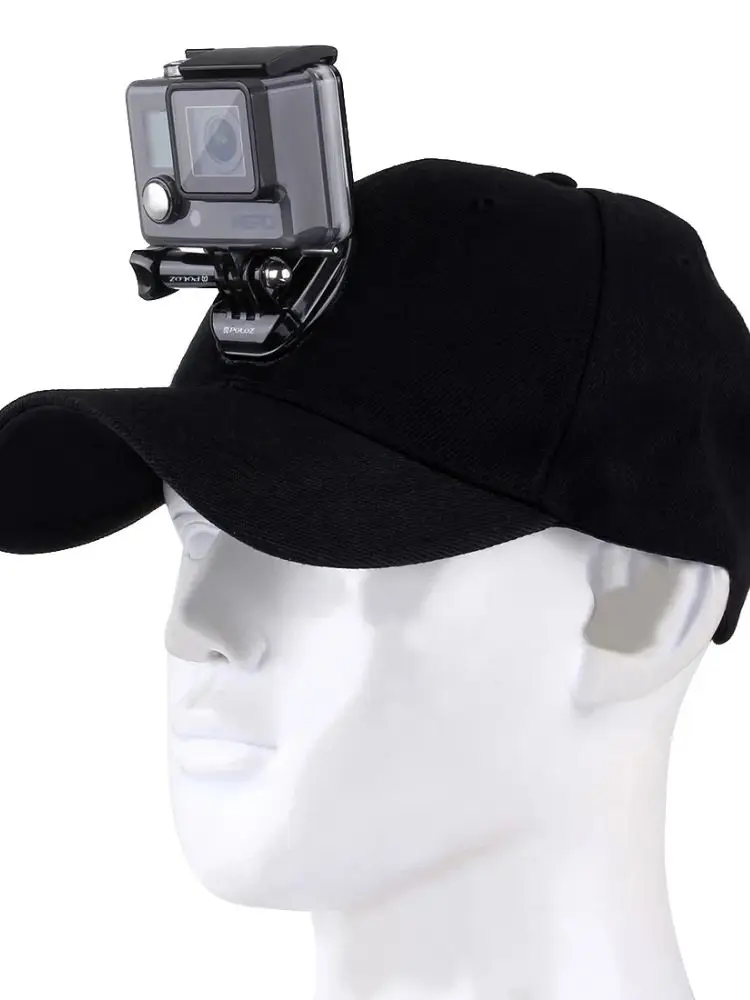 PULUZ pour Go Pro accessoires toile casquette de Baseball avec boucle Ă crochet en J vis de montage pour DJI Osmo Action/GoPro NEW HERO/6/5 Session
