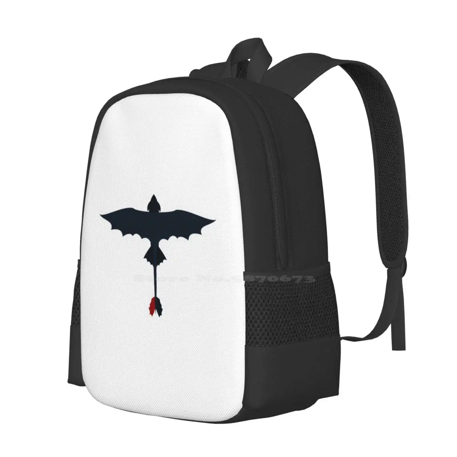 Flying Night Fury Hot Sale Backpack Fashion Bags Flying Night Fury Httyd Httyd Httyd Dark Film Movie Toothless Driving Drive