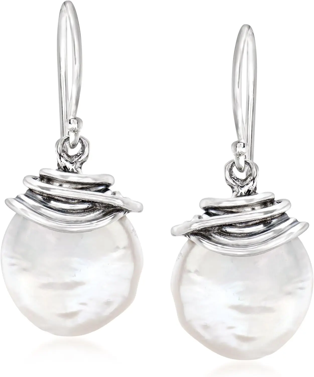 

Elegant 12-13mm Cultured Pearl Drop Earrings for Women, Classic Dangle Design