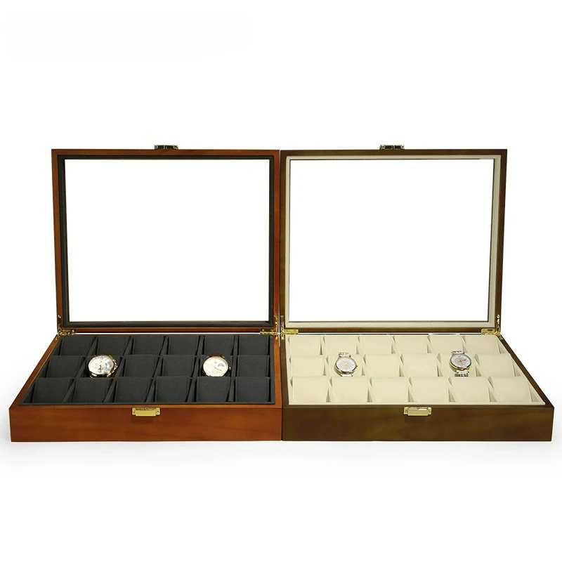 

Поднос для демонстрации часов из цельного дерева для браслетов — пылезащитный лоток для демонстрации часов премиум-класса