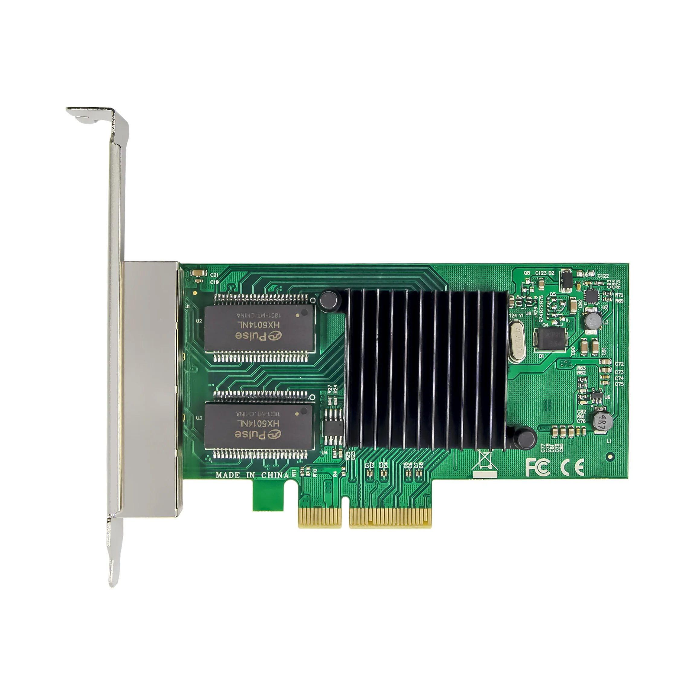 PCIe X4 I350-T4 Quad-1G RJ45 Machine Vision NIC