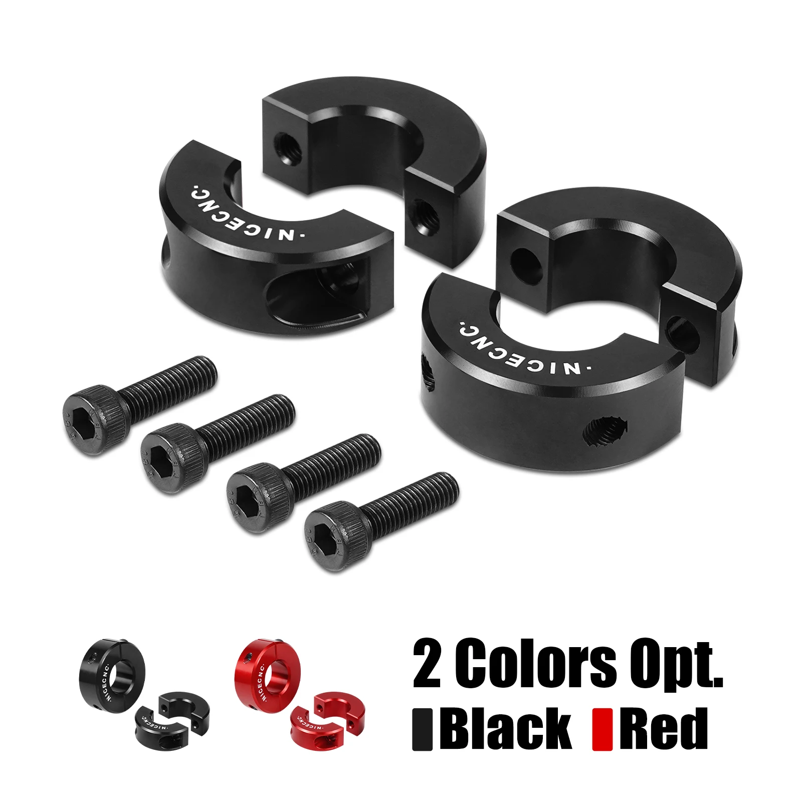 

NICECNC 6061 Aluminum Alloy CNC 2PCS Front Sway Bar Clamping Collar For Can Am Maverick X3 2017-2021 Reducing Sway Bar Noise