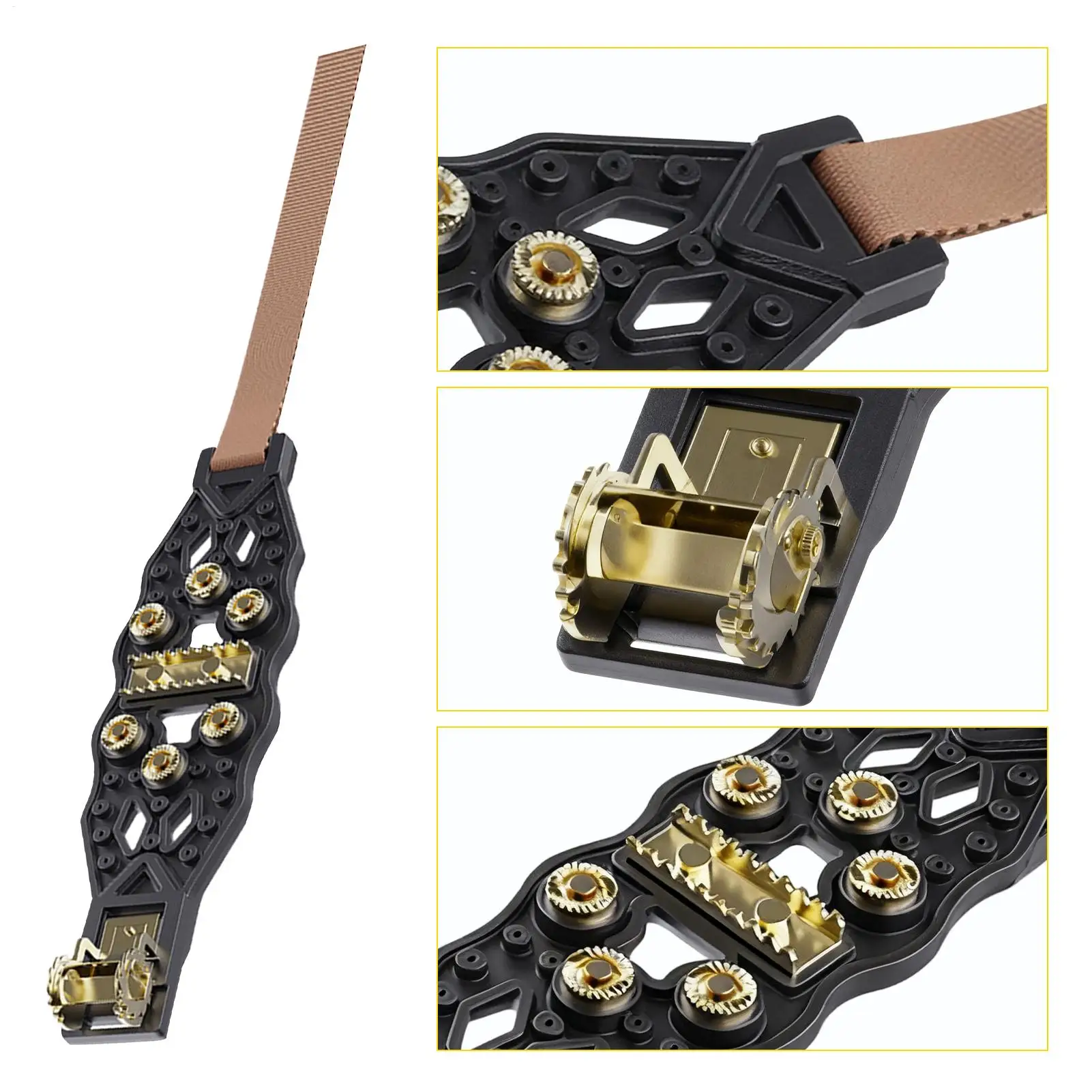 Car Snow Chains Anti-Slip Heavy-Duty Traction Devices Quiet Car Tire Chains Winter Snow Anti-Skid Tyre Cable Ties Accessories