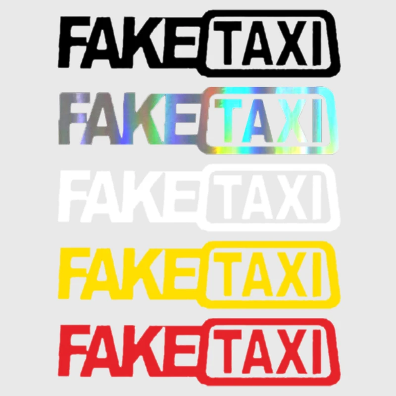 

1 шт. FAKE TAXI текстовые автомобильные наклейки с логотипом Drift, забавные декоративные наклейки для окна автомобиля, лобового стекла, двери, авто внешние аксессуары