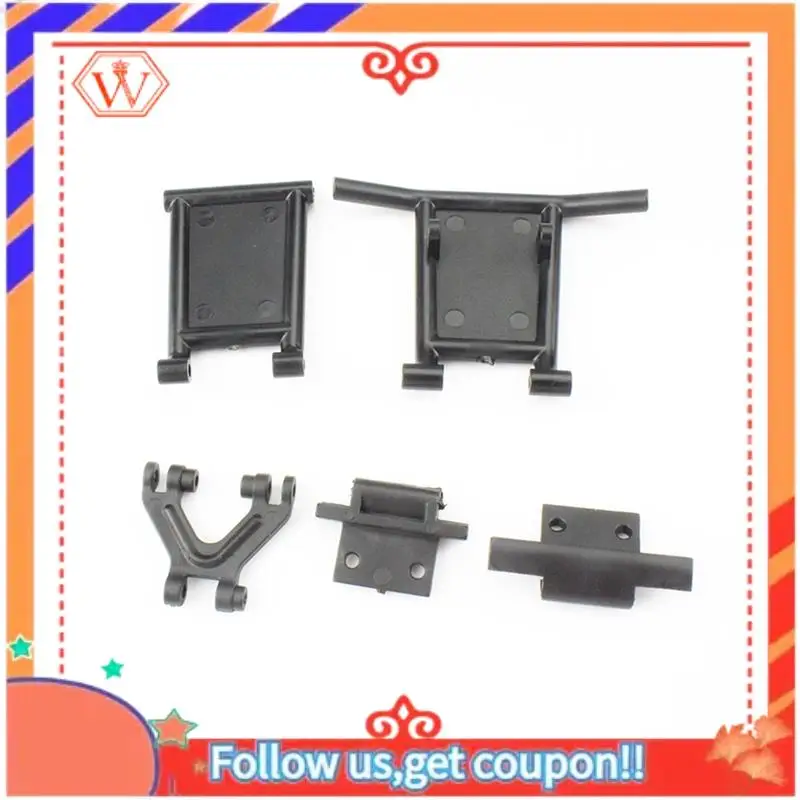 

Прочный новый 2-х комплектов для Wltoys 124018 1/12 детали для обновления радиоуправляемого автомобиля, передний и задний бампер радиоуправляемого автомобиля, запасные аксессуары для защиты от столкновений