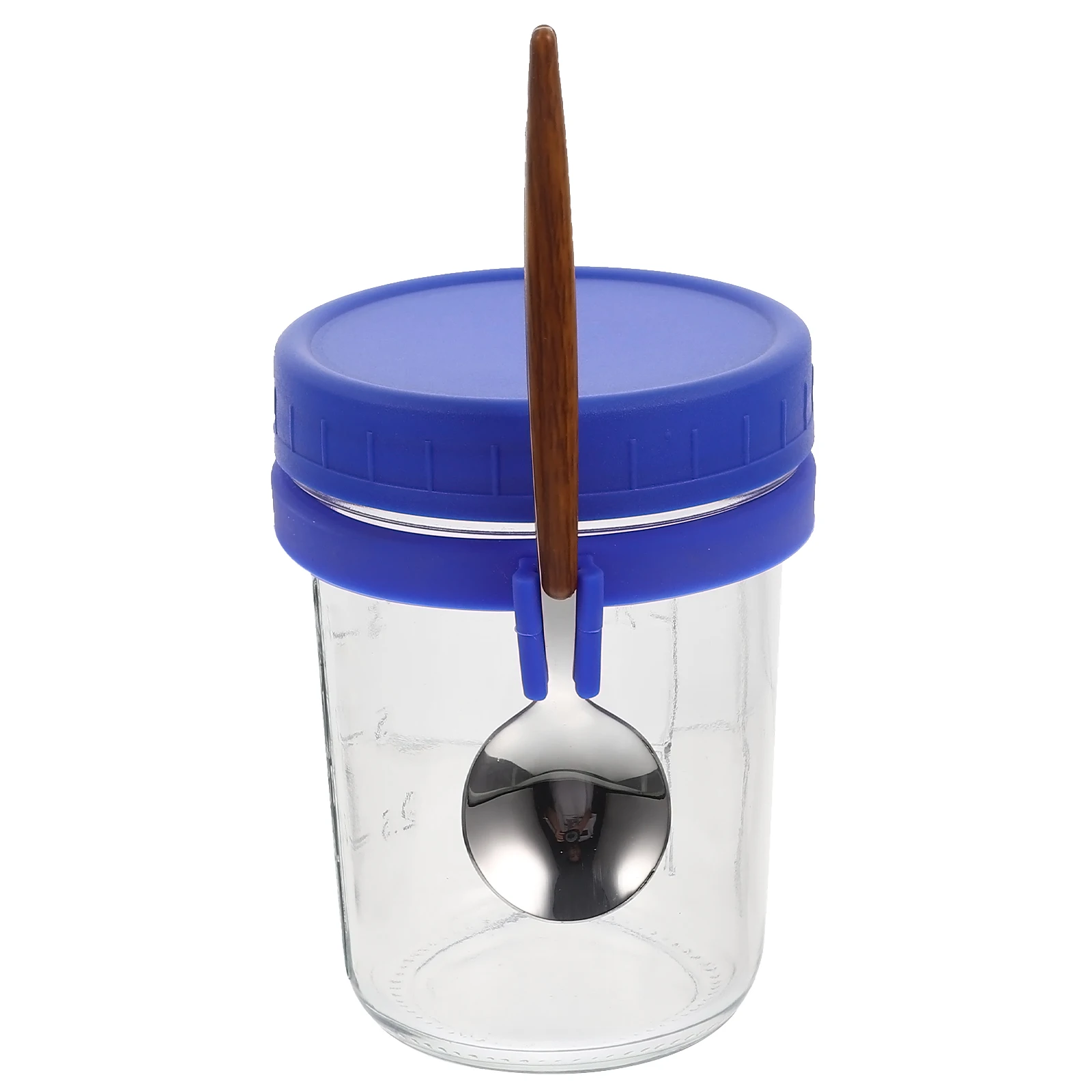 

Portable Breakfast Cup Glass Yogurt Oatmeal Food Container Stainless Steel Lid Material Kitchen Bar Out