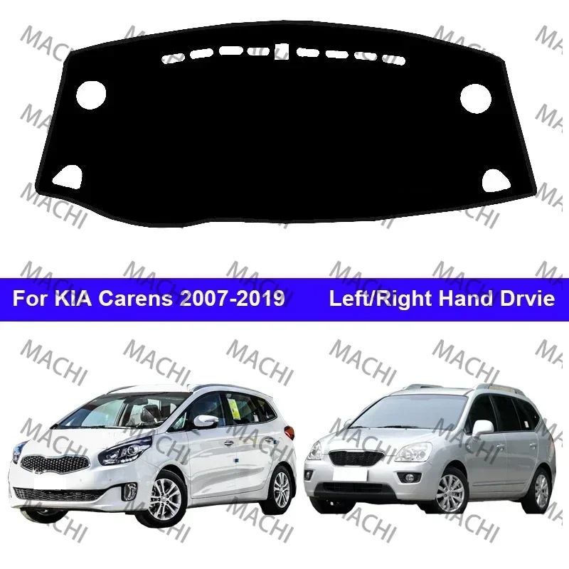 For KIA Carens 2007 – 2019 Car Dash Mat blankets Carpets Dashboard Cover Anti-dirty Mat Pad Sunshade Dashmat Protect 16 13 12 11