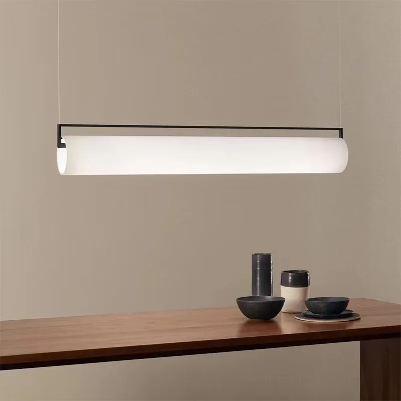 

Nordic Simple Round Tube Led Pendant Lights Art Dining Room Chandelier Home Decor Indoor Lighting Office Kitchen Lamps Fixtures
