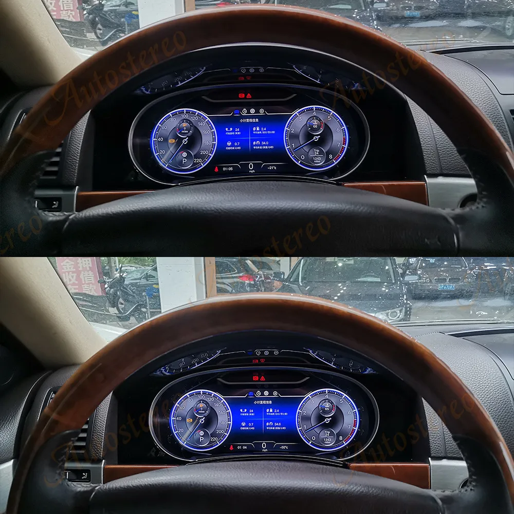 

Car Dashboard Digital Cluster For Volkswagen Touareg 2003-2010 LCD Instrument Panel Virtual Cockpit Auto Speedometer HeadUnit