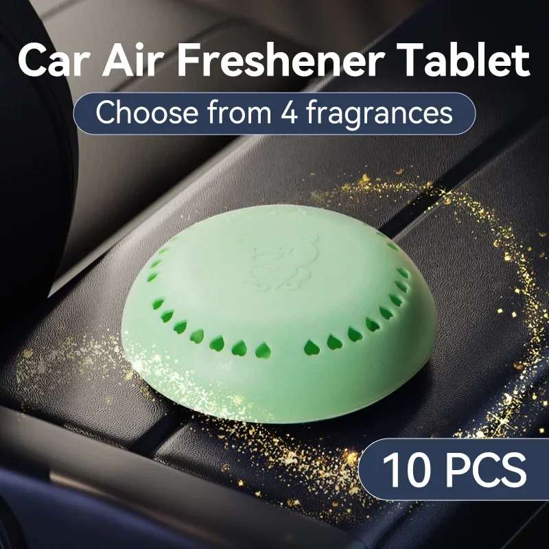 

HUITAI 10 Pcs Of Car Fragrance Air Freshener Aromatherapy Tablets Air Freshener Long-Lasting Aromatherapy Fragrance Tablets