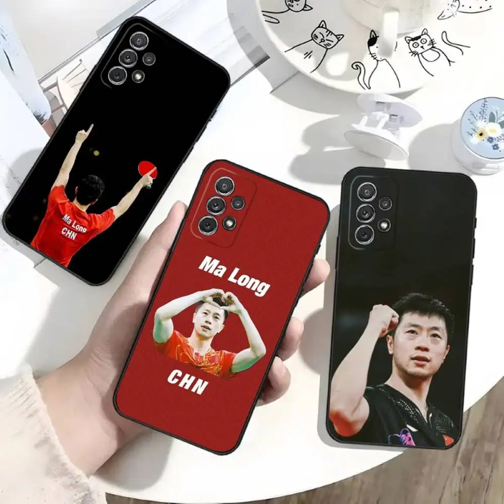 

Table tennis player Ma Long Phone Case For Samsung S25,S24,S21,S22,S23,S30,Ultra,S20,Plus,Fe,Lite,Note,10 Black Soft Shell