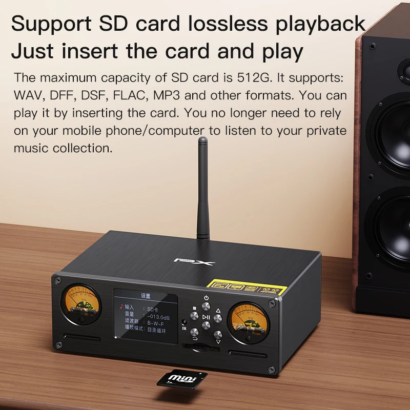 BTR-X1 Bluetooth digital player hifi audiophile lossless sound quality SD card USB preamp DSD audio decoder BTR-X1 Pro