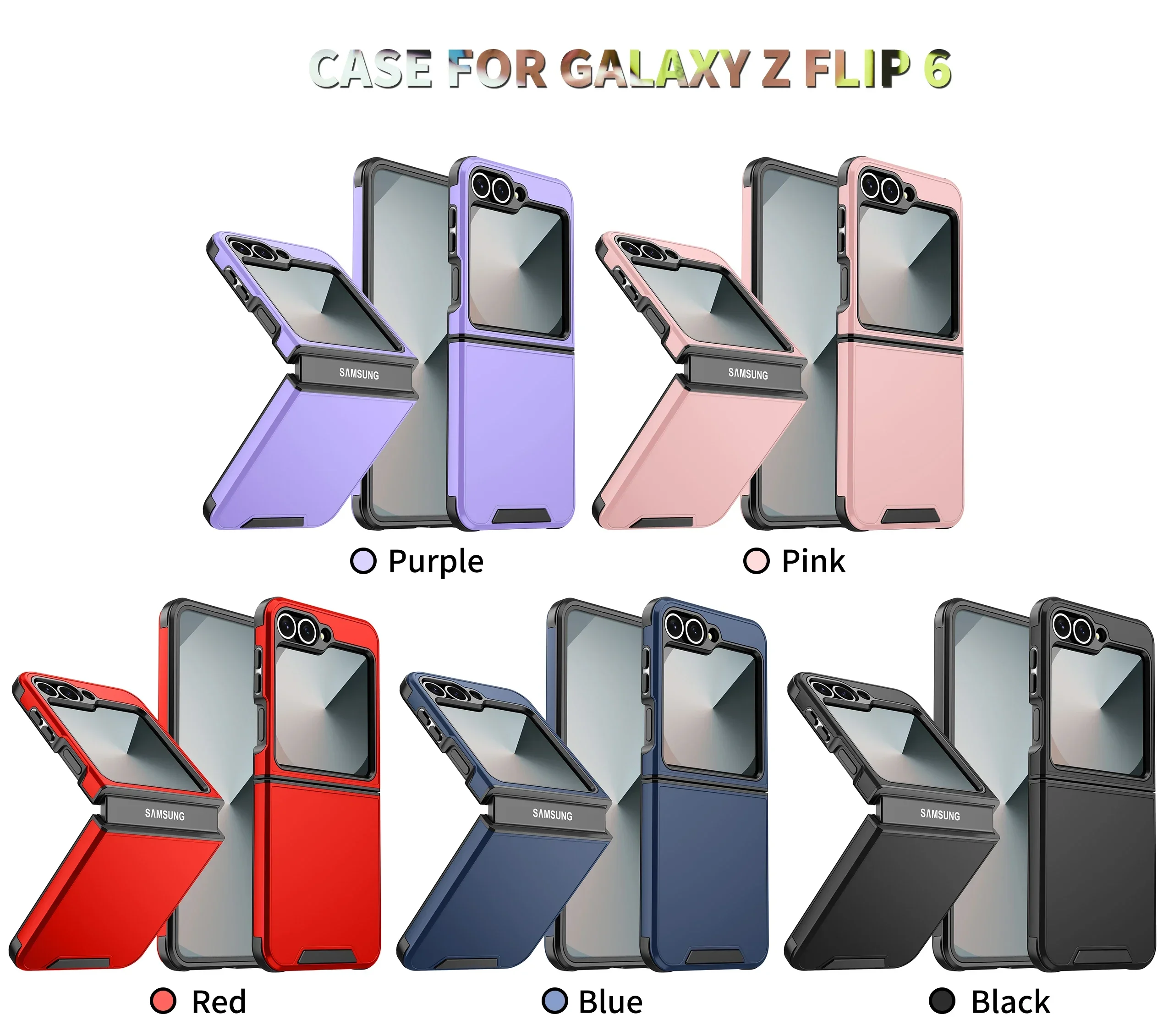 Luxuriöse matte Schutzhülle für Samsung Galaxy Z Flip 7 FE 6 5 4 Flip7 Flip6 Flip5 Flip4 Wireless Charging Slim – Detail 1
