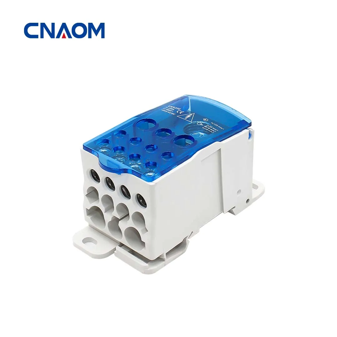 

CNAOM Terminal Block UKK 80A/125A/160A/250A Distribution Box One In Several Out Power Wire Electrical Connector Junction