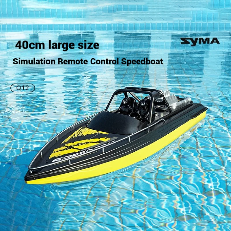 

Summer New Q12 Remote Control Rc Boat High-Speed Speedboat High Horsepower Charging Toy Boat Can Be Launched Boat Model Gift