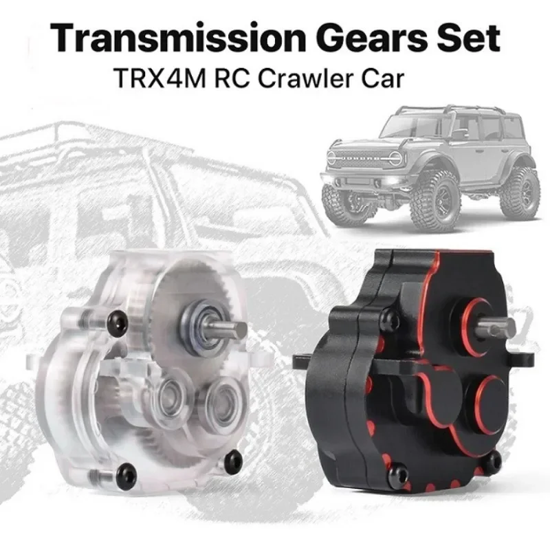 

For 1/18 TRX4M RC Crawler Car Upgrade Parts Metal Transmission Gear Box Gearbox Housing