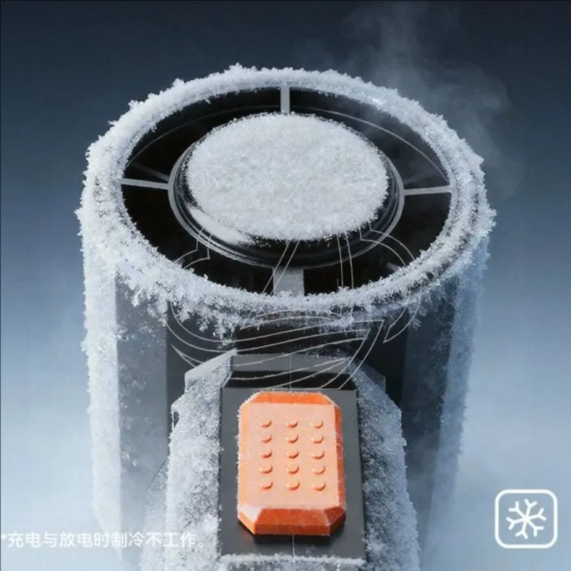 Handheld Cooling Fan with Power Bank, Portable Mini Air Cooler Allowed on Aircraft