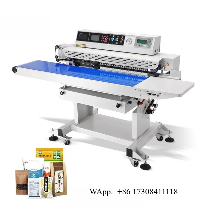 Smart Plastic Film Bag Sealing Machine Date Code Inkjet Printing Horizontal Bag Heat Sealing Machine Tea Bags
