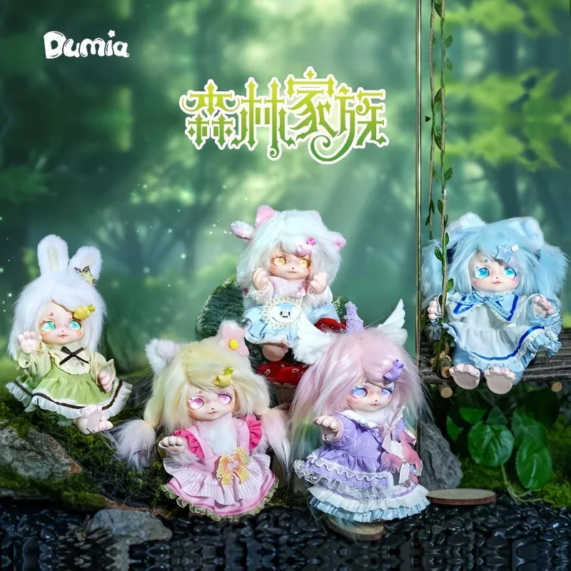 

Dumia Forest Family Vinyl Plush Doll Joint Mobile Clothes Wig Replaceable Girls Gift Blind Box Toy Trendy Collectible toy