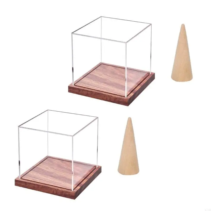 Rings Holder Display Stand Large Capacity Acrylic Case for Sports Rings