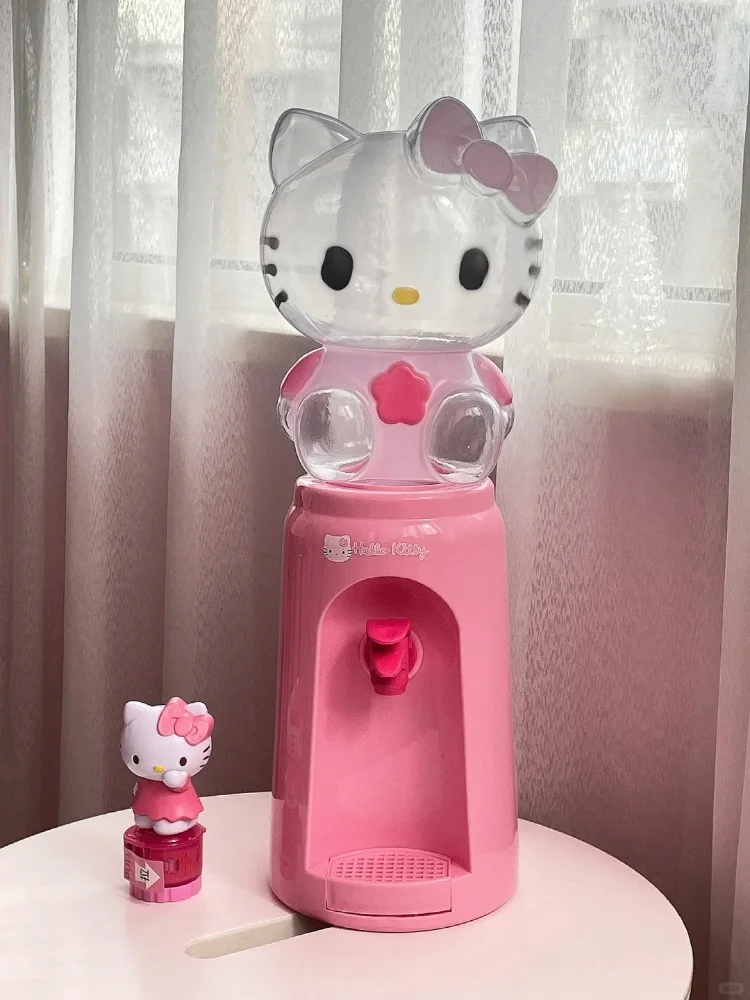 Sanrio New 2l Desk Water Dispenser Kawaii Cartoon Hello Kitty My Melody Cute Beautiful Cup Large Capacity Toys Children Gift