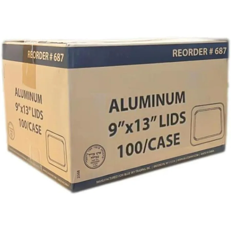 

Оптовая продажа: одноразовые алюминиевые крышки для сковородок из алюминиевой фольги половинного размера 9x13 для предотвращения проливания и утечек: 200CT