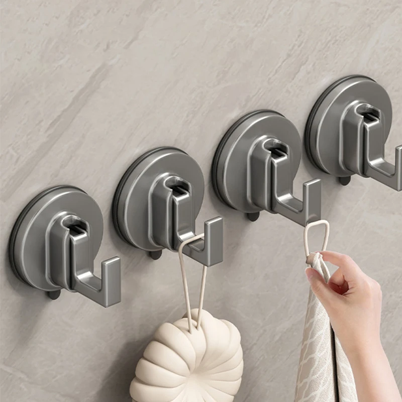 Suction Cup Hook Vacuum No Mark Strong Bathroom Adhesive Wall Mount Load-Bearing Door Storage No Drilling Required Hook