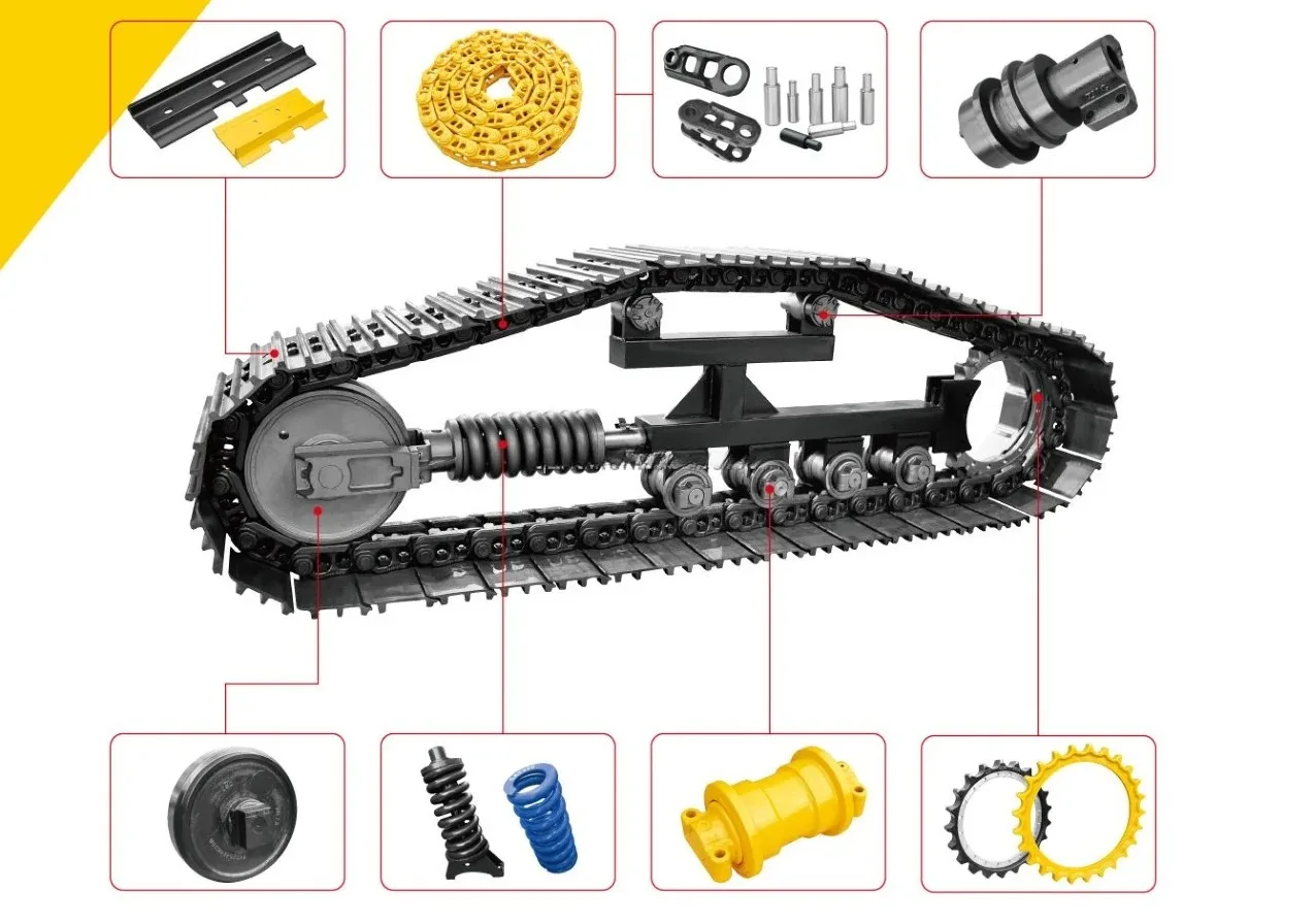 D20 Crawler Chain 48L 83mm Thick for Combine Harvester & Bulldozer Assembly Chassis Parts Crawler Chain
