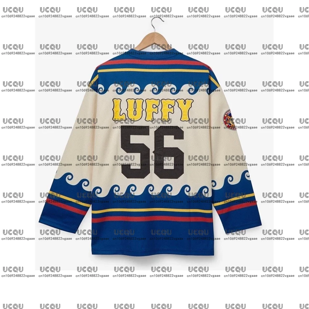 Mannen Kinderkleding Fitness Mannelijke Strohoeden Een Stuk Strohoed Crew Sportkleding Japan Tee Tiener Amerikaanse Top Hockey Jersey Luffy