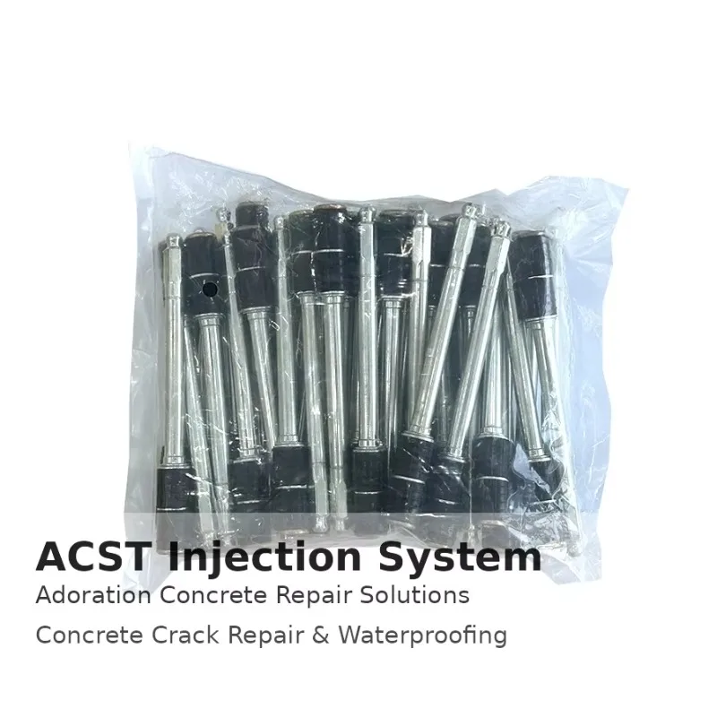 50PC/Bag 1.2*5 Inch High Pressure Injection Packer Fast Grout Packers Port Nozzles Adoration Type Concrete Crack Grouting Repair
