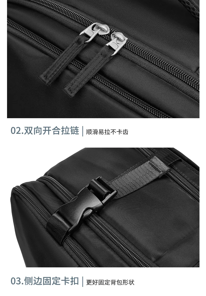 حقيبة سفر جديدة ذات سعة كبيرة حقيبة ظهر للسفر مقاومة للماء حقيبة ظهر للأمتعة اليدوية حقيبة ظهر للكمبيوتر المحمول في جامعة الأعمال