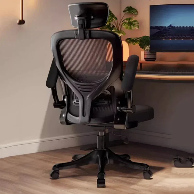 Rotating Comfortable Office Chair Design Armrest Black Adjustable Office Chairs Comfy Accent Cadeira Para Escritorio Furniture