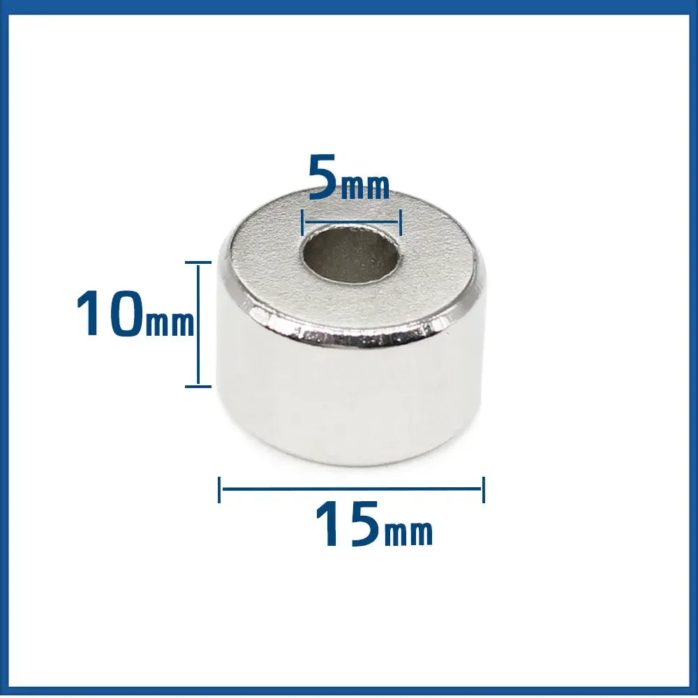 

Круглый неодимовый магнит с потайной головкой, толщиной 15 х10-5 мм, отверстие 15 х10 мм, сильные постоянные магниты, диск 15 х10-5, 2/5/10/15/20/30 шт.