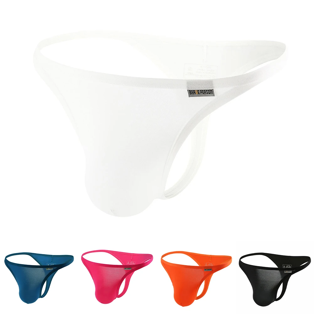 

For Casual Wear Men G-Strings Breathable Pouch Classic Style Underwear Men's Thong Underwear For Everyday Wear