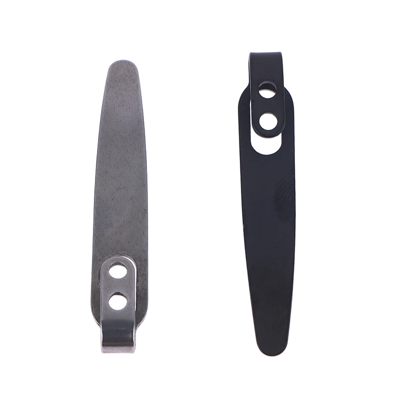 1pc DIY Folding Knife Clip 420 Stainless Steel Pocket Clips Back Clamps For Folding Knife Pocket Clip With Stainless Steel Screw