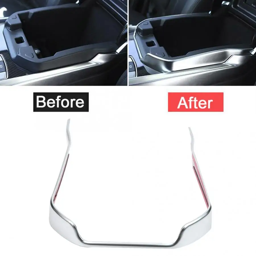 ABS Chrome Armrest Box Trim Decorative Frame for Land Rover Range Rover Sport 2014 2015 2016 2017 car accessories