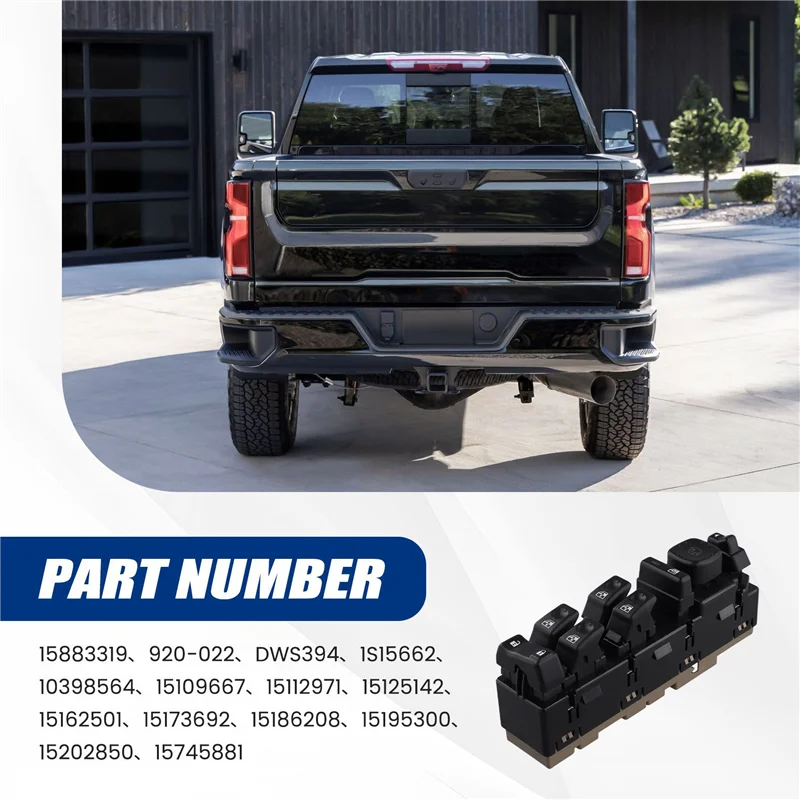 

6X Power Window Control Switch For Chevy Silverado 2003-2006 GMC Sierra 15186208 15883319