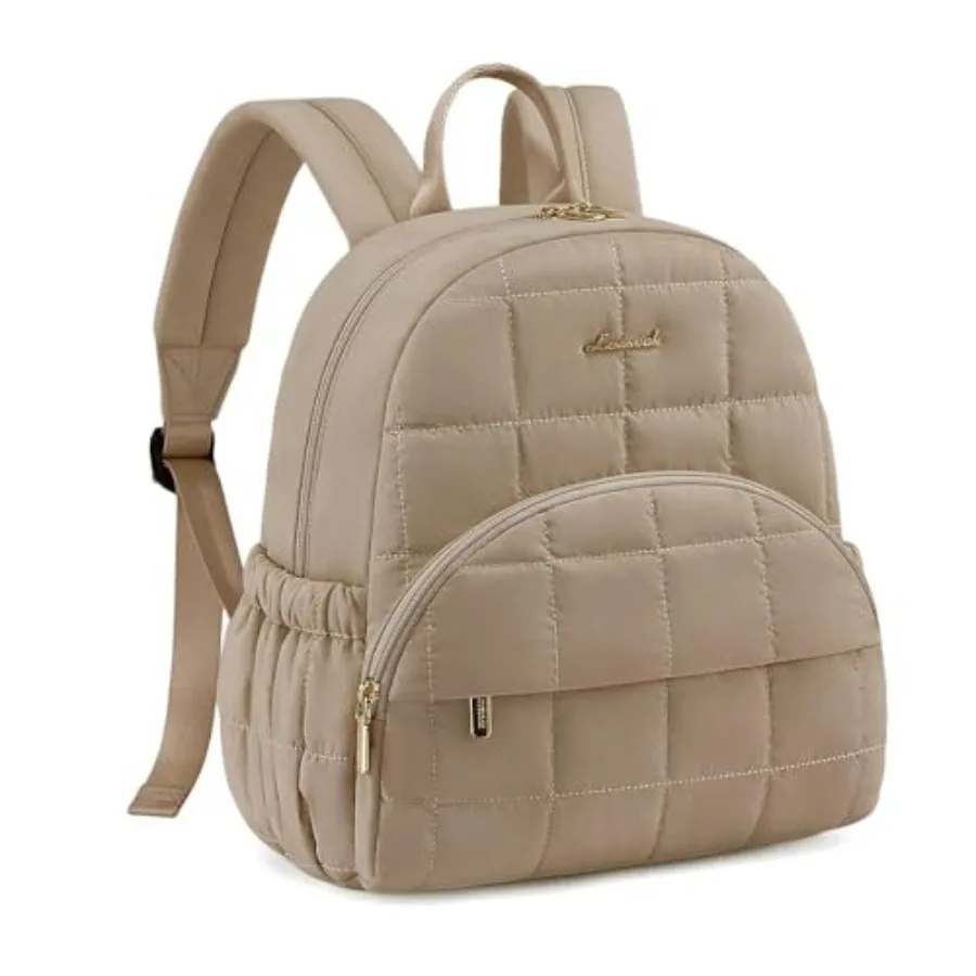 

Small Backpack Purse for Women Mini Puffer Backpack with Anti-theft Pocket Lightweight Quilted Casual Daypack for Daily Work an