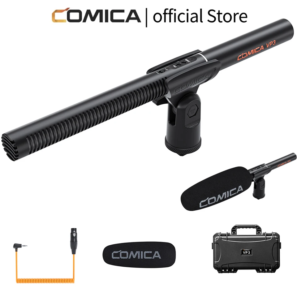 COMICA VP3 Super Cardioid XLR Professional Shotgun Mic for Live