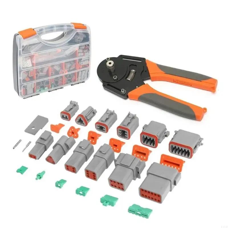 F1CF New 1600pcs Car Multiple Size Connector Secure Crimping Marine Grade Durability