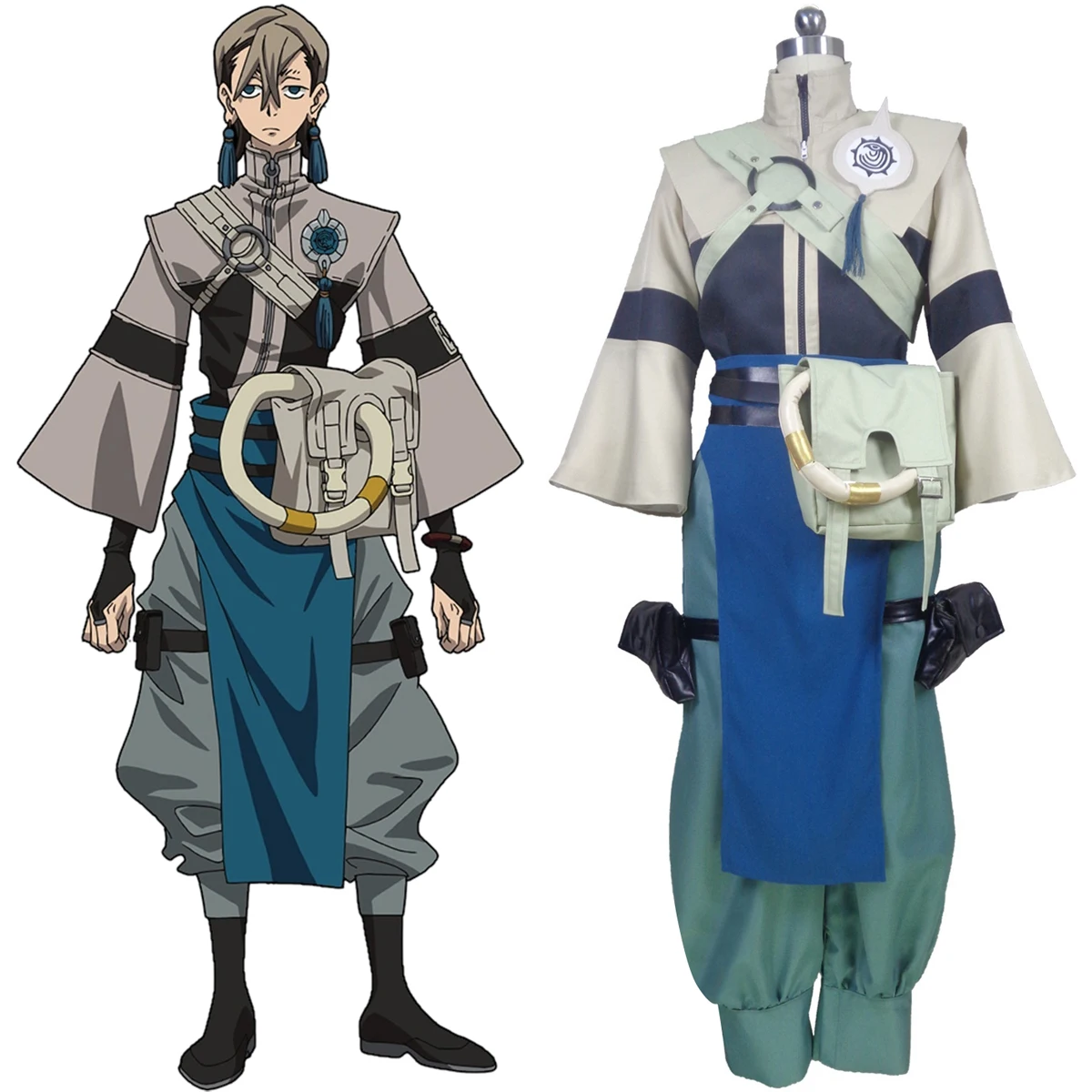 Costume Cosplay Gachiakuta Zanka Nijiku, Uniforme Da Pulitore Manga Anime S002-image