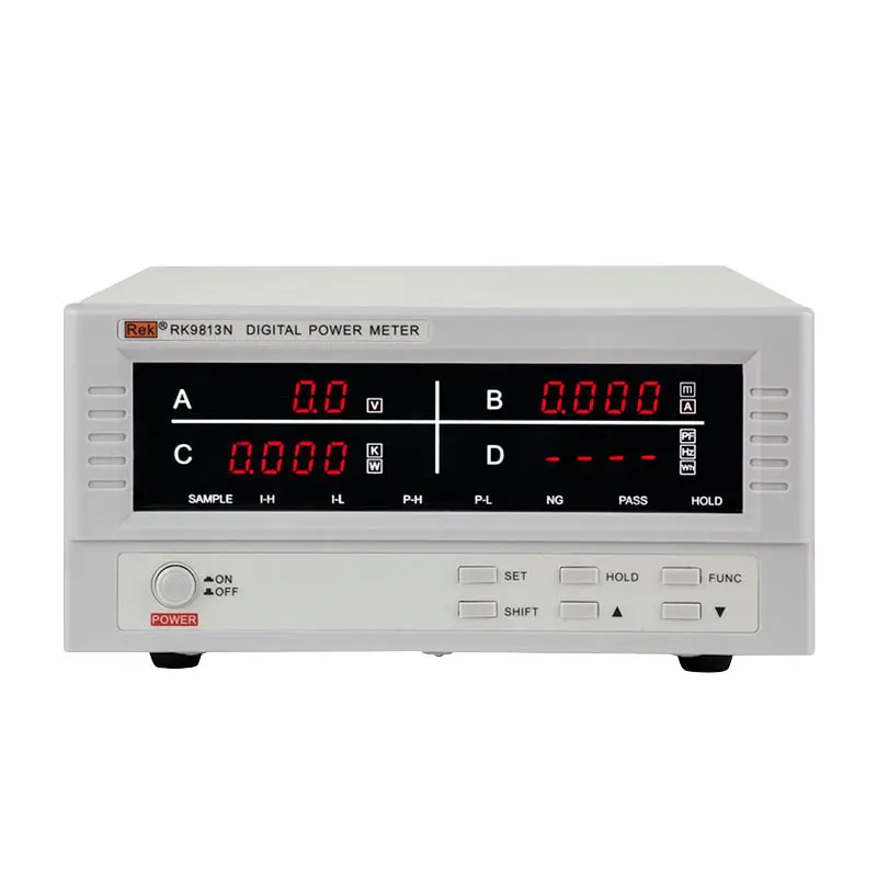 Rek RK9813N AC Digital Power Meter 600V 20A 12KW Digital Wattmeter Power Energy Meter Frequency Tester