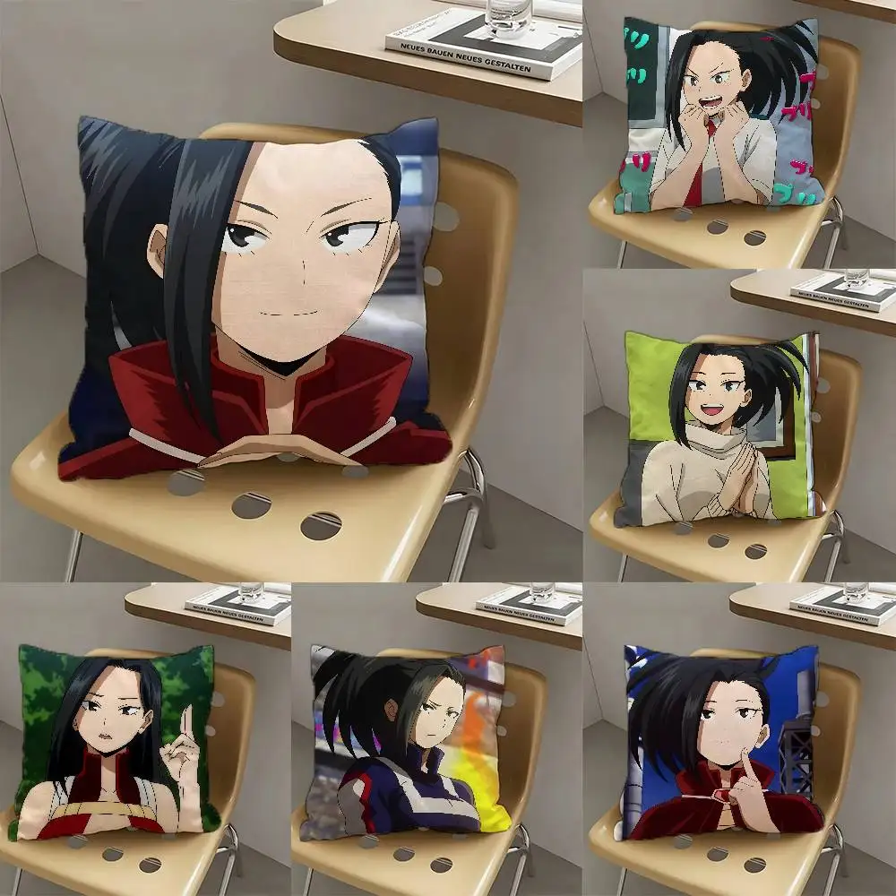 1pc Momo Yaoyorozu Anime Characters Pillow Case Fashion Square Pillowcase Bedroom Sofa Room Ins Decoration Leisure