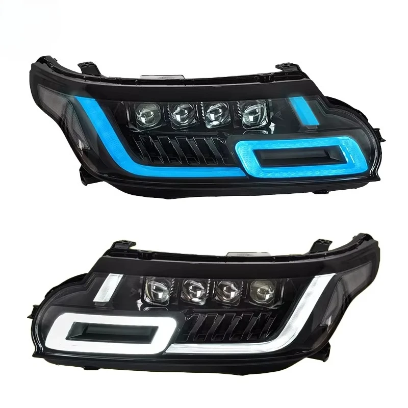 YU GUANG لـ 2014-2017 رينج روفر سبورت L494 LED المصابيح الأمامية ترقية 4 عدسة DRL رئيس مصباح حالة جديدة اكسسوارات السيارات مخصص #1