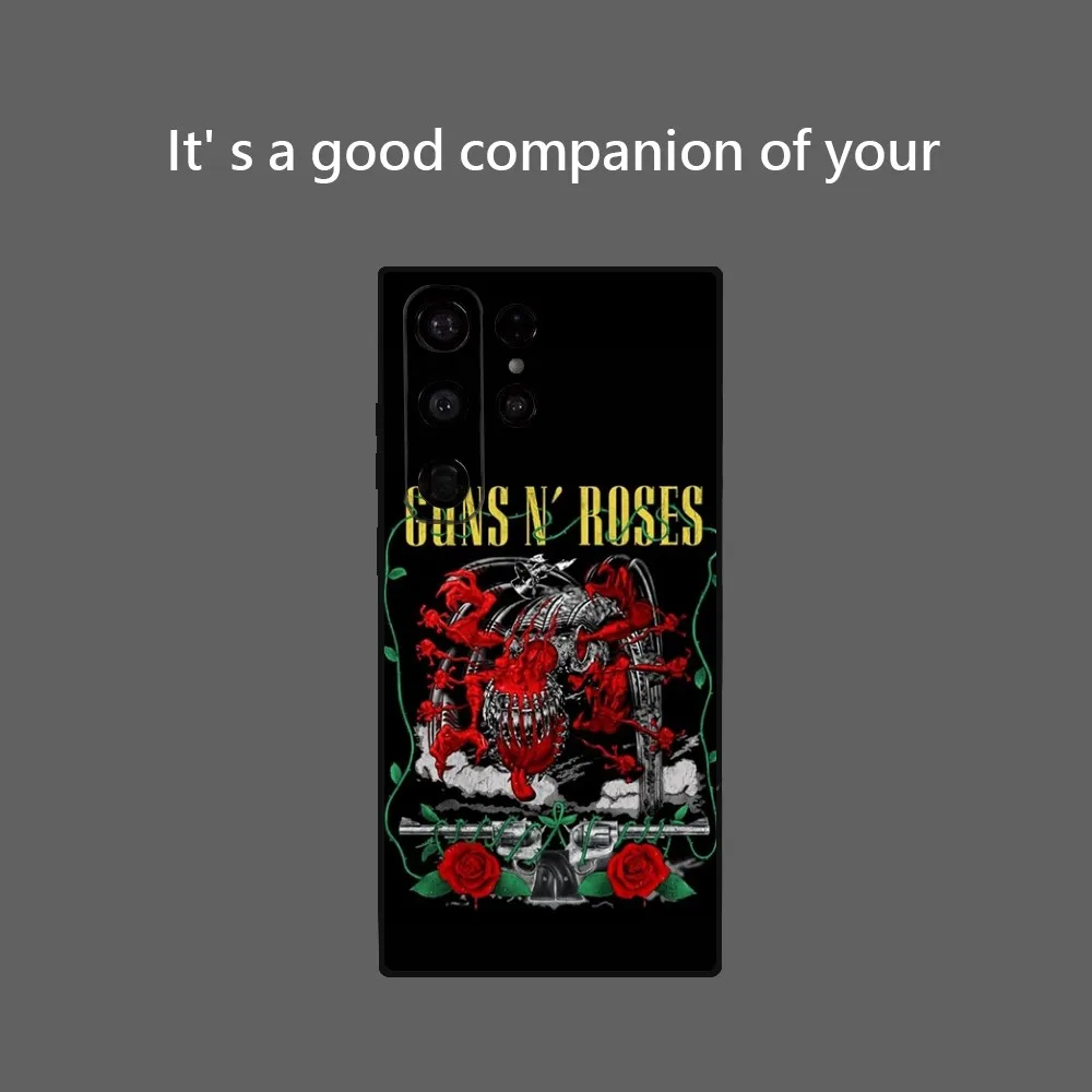 G-Guns N Roses Good Time Phone Case for Samsung Galaxy S24 Ultra S22 S23 Ultra S21 S20 5G Protective Soft Silicone TPU Funda