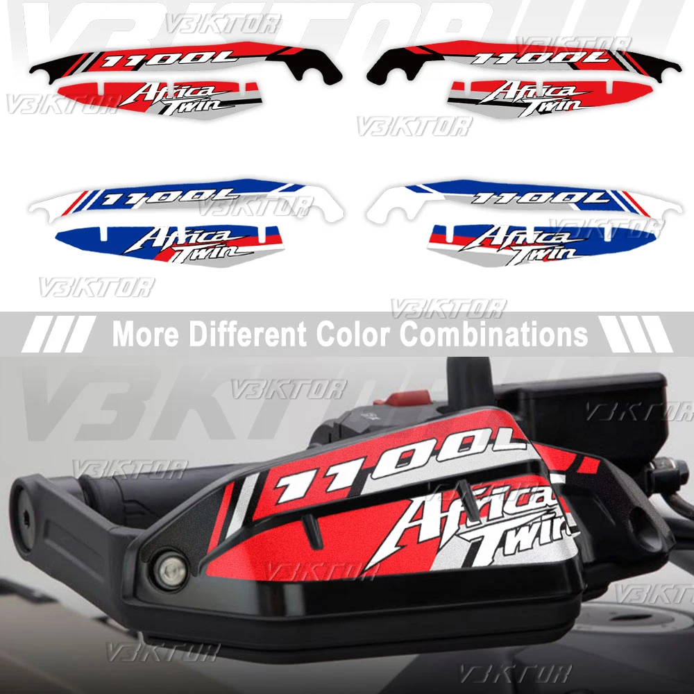Motorcycle Handguard Sticker Kit Hand Guard Shield Protector Decals For Africa Twin CRF1100L Adventure ADV CRF 1100L